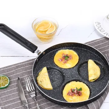 

Four-hole Thickened Omelet Pan For Eggs Ham PanCake Maker Frying Pans Non-stick No Oil-smoke Breakfast Grill Pan Cooking Pot