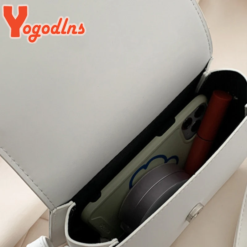 Yogodlns módní sedlo bedra brašna ženy PU kůže crossbody brašna jednoduchý celistvý barva klapka messenger brašna výtvarník kabelky pouch