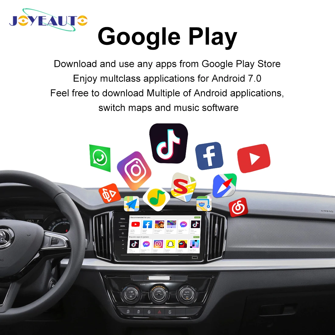 MMB Multimedia Carplay Ai Box for SKODA SUPERB KAMIQ KAROQ Kodiaq Wireless Video Player IOS Android Smart GPS Box Accessories