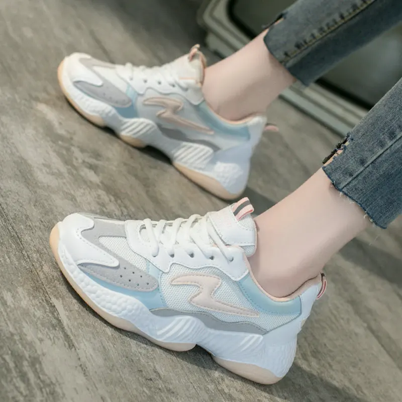 

Size 35-50 Nice Pop Summer Colourful Shoes Woman Flat Heels Women Casual Sport Sneakers Female Walking Platform Footwear