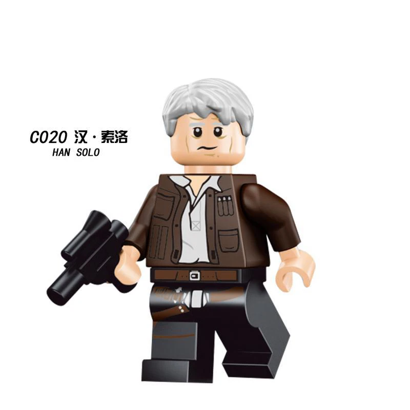 Для звездных войн наборы фигурок Padme Amidala Дарт Вейдер люк Leia Han Solo Yoda Obiwan Звездные войны фильм строительные блоки модель игрушки