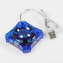 NEW ARRIVAL MINI HIGH SPEED 4 PORT USB HUB For LAPTOP Notebook PC