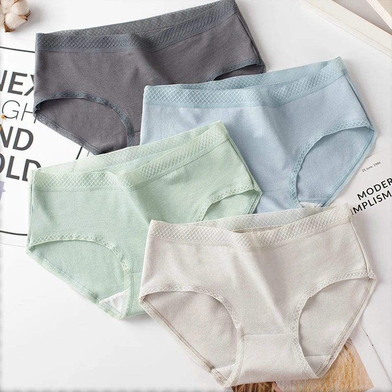 Women Cotton Briefs Large Panties Anti-bacterial Triangle Shorts Underpants Underwear Fashion Hot Sale 039a | Женская одежда