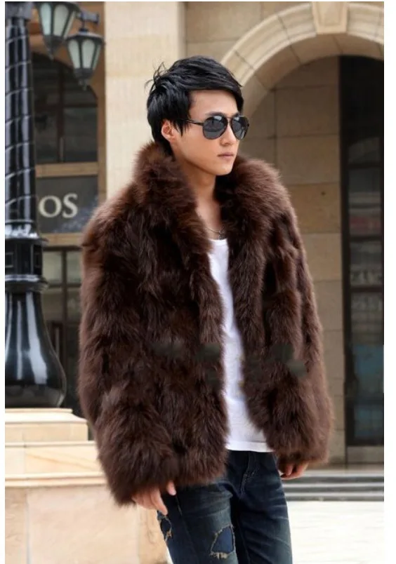 

Men's Faux Fur Coat Autumn and Winter Korean Furry Jacket Coats for Men Clothes 2020 Overcoat Abrigo Hombre KJ506