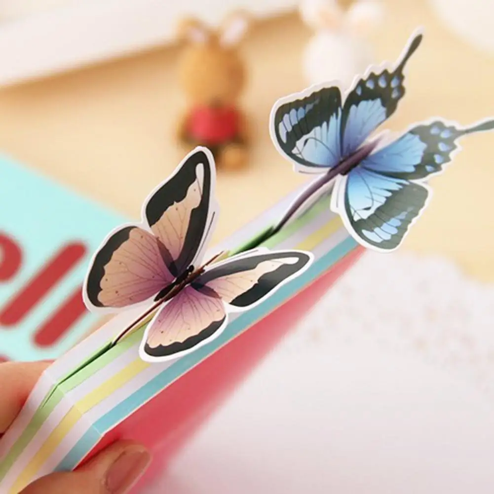 Stationery Cute Bookmark Books Markers Holder Butterfly Shape Paper Clip 