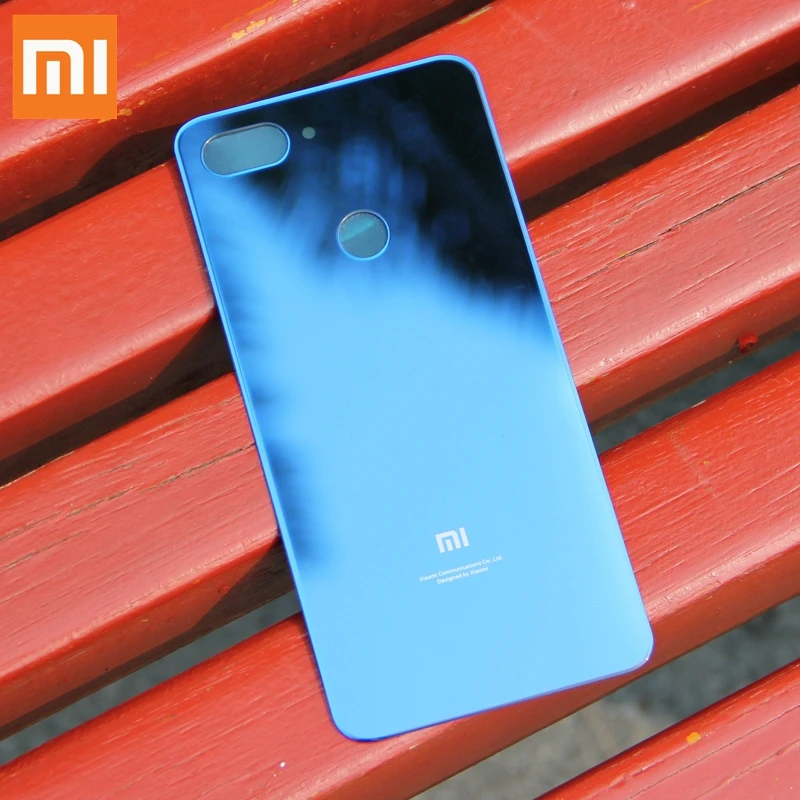 Оригинальная задняя крышка XIAOMI аккумулятора для Xiaomi Mi 8 Lite Mi8 стеклянный задний