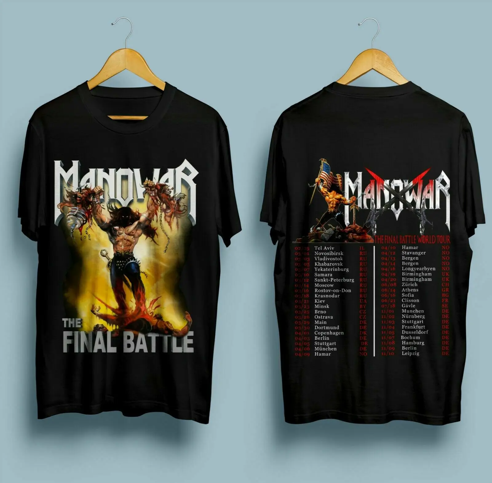 Новая Черная футболка Manowar The Final World Tour Размер S-2XL Футболка Летний Стиль Забавный