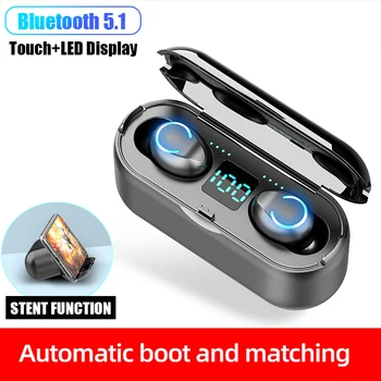 

Auriculares bluetooth 5.1headphone Touch Control Wireless Earphone F9 TWS Stereo sport Running Gaming Headset Waterproof Earbuds