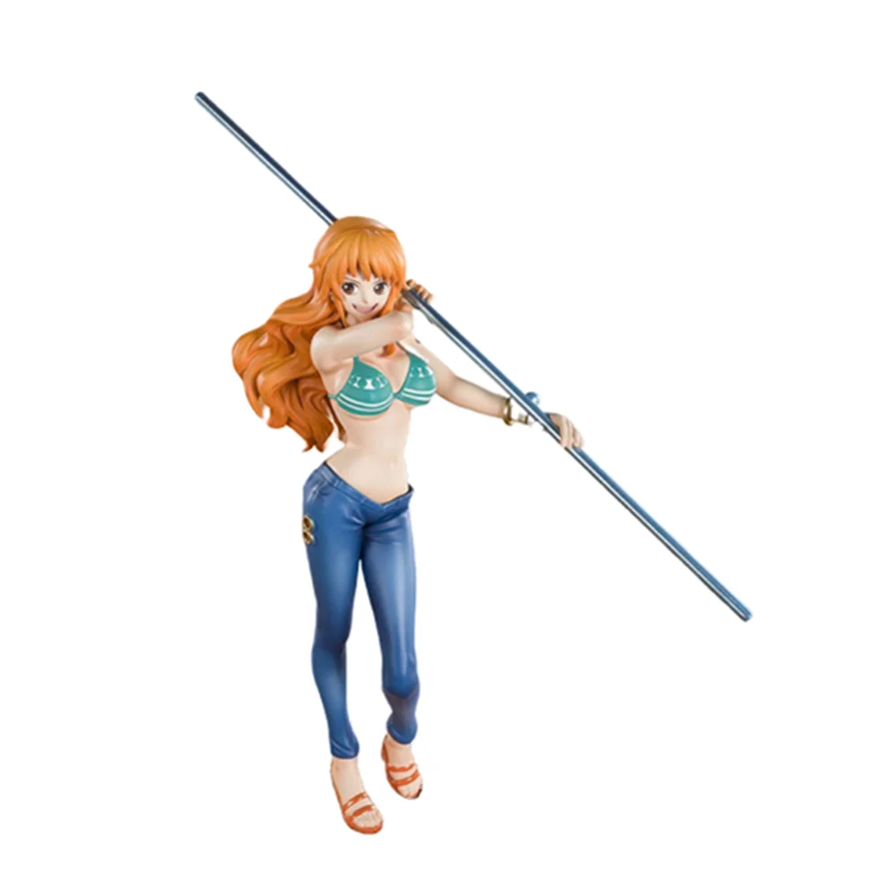 Anime Figures Nami One Piece Sexy Girl Toys Action Figurine Hancock Model 20th Anniversary Nami Girl Figma PVC Doll for Adult