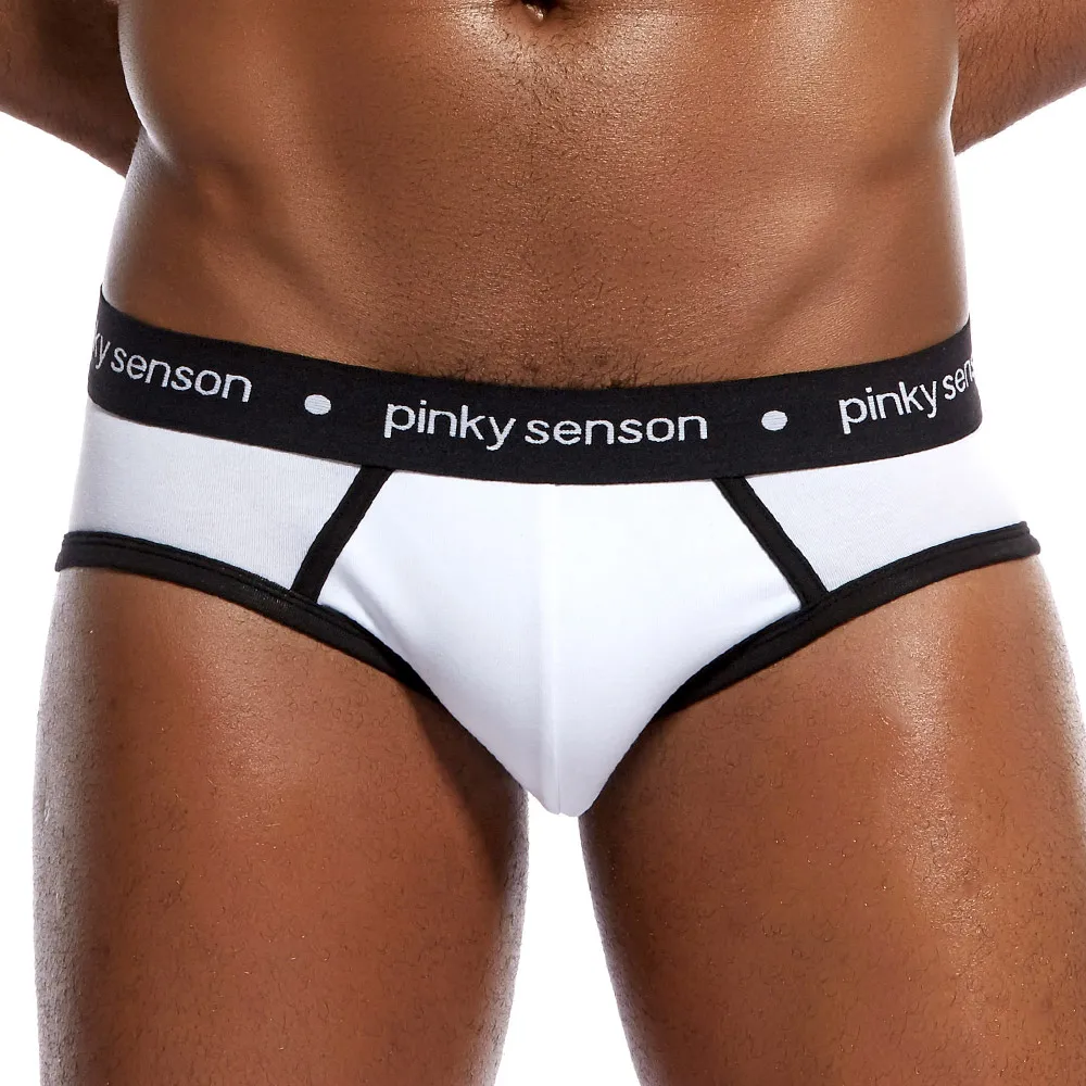 PinkySenson Мужское нижнее белье Брендовые мужские Трусы Дышащие хлопковые удобные