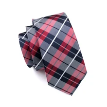 Barry.Wang, красный шелковый галстук в клетку для мужчин, школьный свадебный подарок для мальчиков, ширина 8,5 см, Золотой Модный дизайнерский мужской галстук, Прямая поставка, DH-342