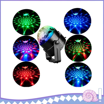 

Led Disco Light Stage Lights Colorful Crystal Remote Control Rotation Stage Light DJ Disco Laser Projector Effect Lamp Music