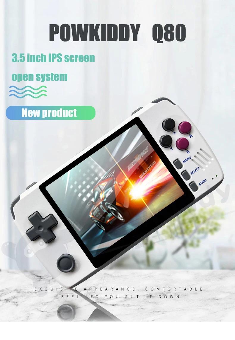 

Powkiddy miyoo max video game Retro handheld game 16G Built-in 1000+ games ps1 games Linux open RG350 system