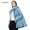 GASMAN new Women's spring  autumn jackets 2022 Stand-up Collar zipper Women Coat Fashion short Warm outwear casual parka 81855 ► Photo 1/6