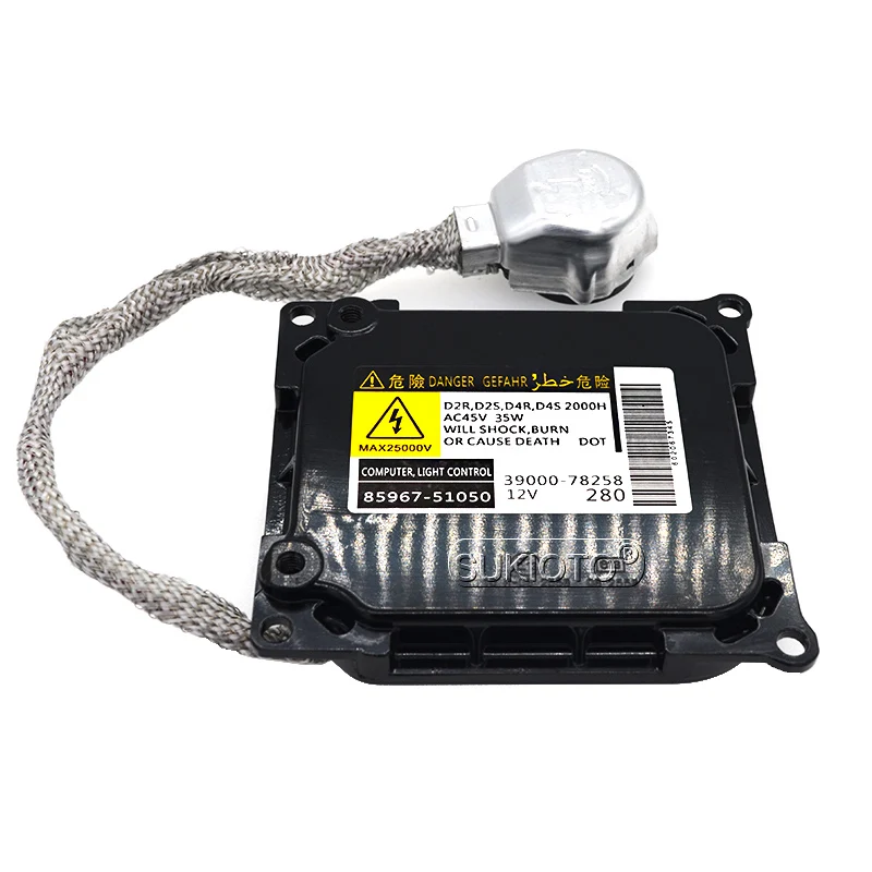 SUKIOTO Car Light 55W Xenon Bulb Kit D2S D2R D4S D4R HID Xenon Ballast OEM 85967-51050 DDLT003 KDLT003 For ES350 GS350 RX350 (8)