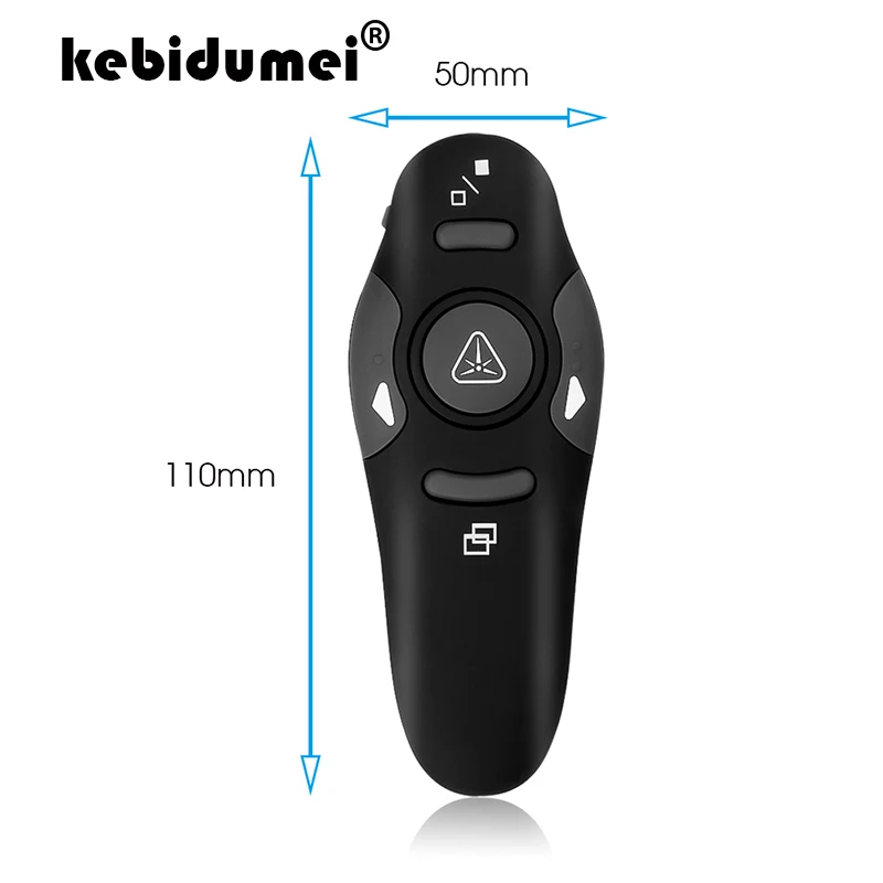 

kebidumei RF Pointer Pen 2.4G Wireless USB Power Point Presenter Remote Control Laser Pen Wireless Remote Red Laser Pointer