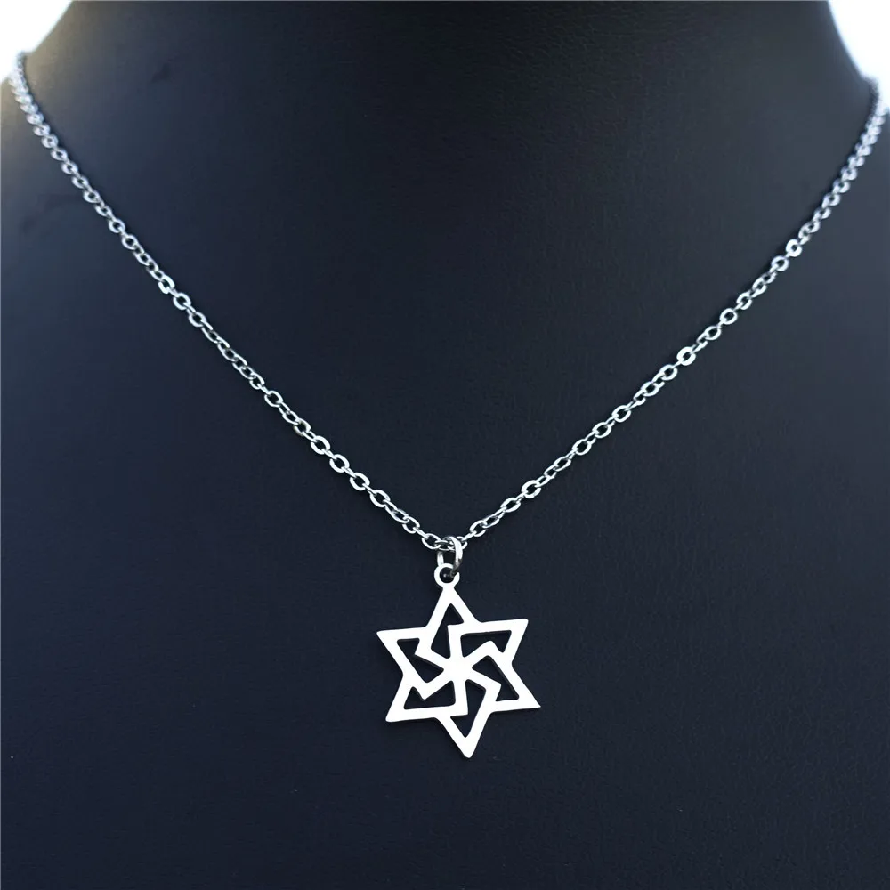 Нержавеющая сталь Teen Wolf Triskele Triskelion Argent Супермен гексаграмма кулон со стрелками ожерелье Женская мода ювелирные изделия подарок