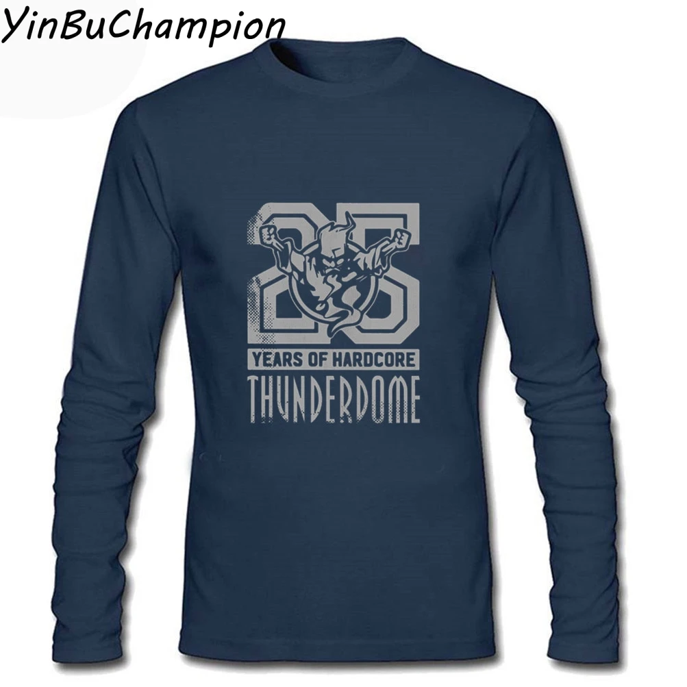 Thunderdome Hardcore футболка для мальчиков с длинным рукавом мужские футболки Camisetas Hombre Manga Corta крутая Мужская футболка с круглым вырезом Повседневная