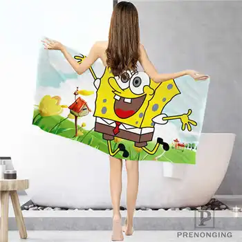 

Custom cartoons-spongebob- Bathroom Washcloth Towels Face Towel/Bath Towel Shower Towels Size 33x74cm/72x143cm#18-12-17-05-215