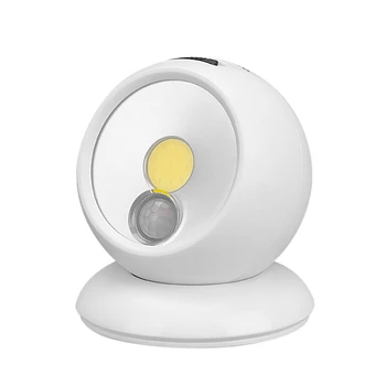 

PIR Motion Sensor LED Night Light Bright Infrared Detection 360 Degree Rotation Wall Lamp Street Lamp for Garden Hallway