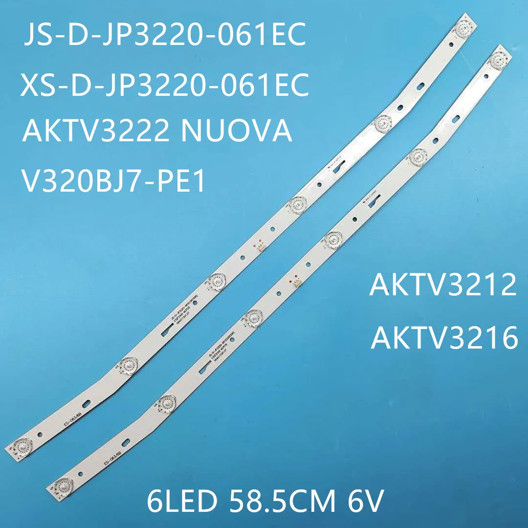 US $10.90 LED Blaklight Strip 6 Lamp For AKAI JSDJP3220061EC E32F2000 MCPCB AKTV3222 NUOVA ST3151A058 V320BJ7PE1 AKTV3212 AKTV3216