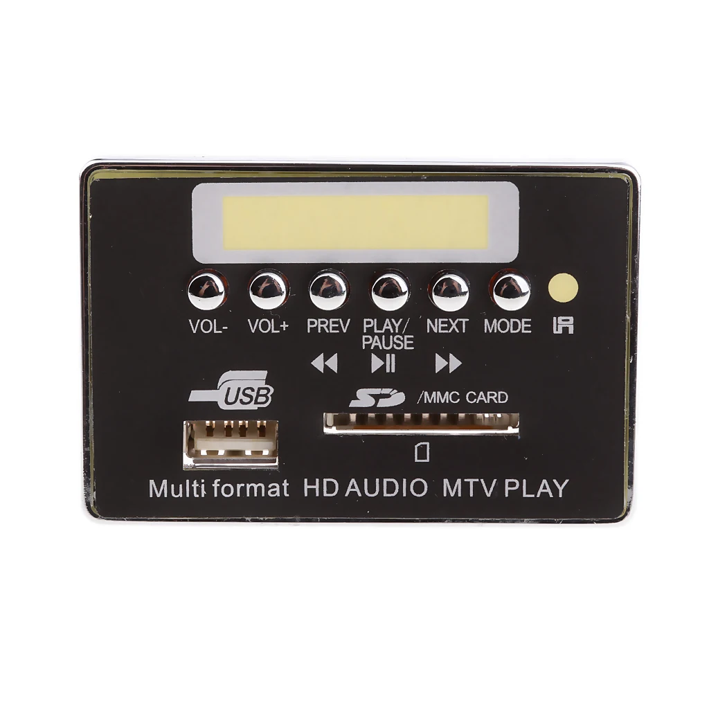Автомобильный аудио беспроводной Bluetooth USB FM SD AUX WMA MP5 декодер плата модуль 12 В