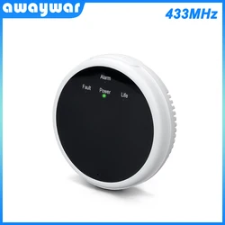 Awaywar – détecteur sans fil de gaz gpl 433MHz, système d'alarme pour maison intelligente, détection automatique, sirène intégrée, prévention des incendies 