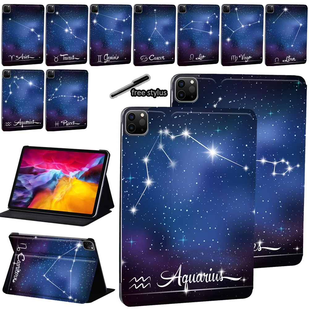 Custodia Per Tablet Per Apple Ipad Pro 9.7 "/Pro 11"(2018 2020)/Pro 2Nd Gen 10.5 "Star Sign Print Pattern Custodia Protettiva In Pelle Pu