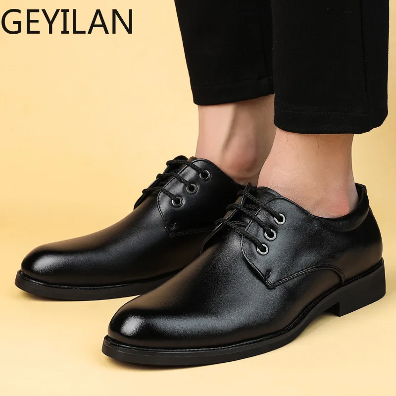 ^*Best Offers Brand Fashion Heren Flats Schoenen Casual Britse Stijl Slip Op Rijden Zakelijke Schoenen Mannen Dress Oxfords Lederen Schoenen K1-56