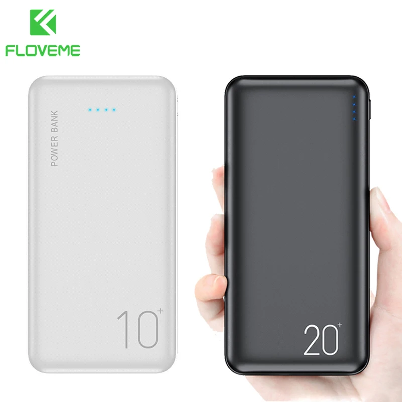 FLOVEME 20000 мАч Дополнительный внешний аккумулятор для Xiaomi iphone двойной USB