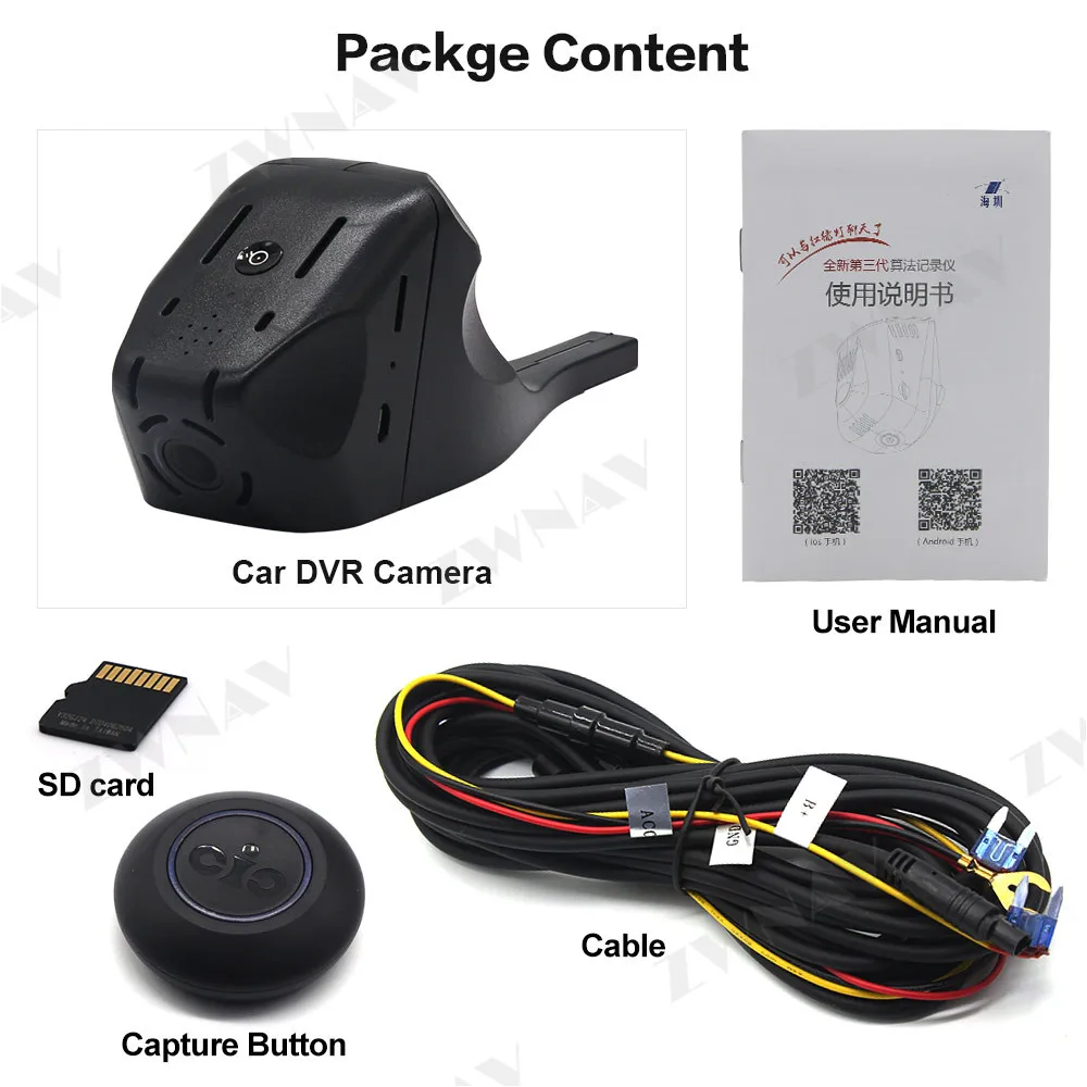 Скрытый HD рекордер для вождения, предназначенный для Infiniti Q50L-/ESQ DVR Dash cam Автомобильная фронтальная камера WIfi