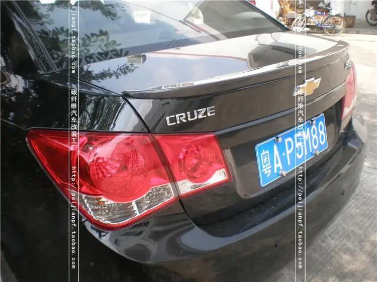 Подходит для Chevrolet Cruze углеродного волокна задний спойлер заднее крыло