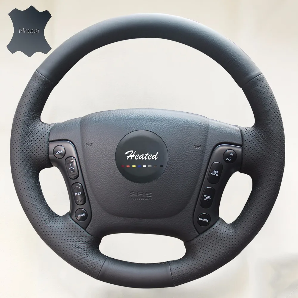 Genuine Nappa Leather Car Steering Wheel Cover For Hyundai Santa Fe