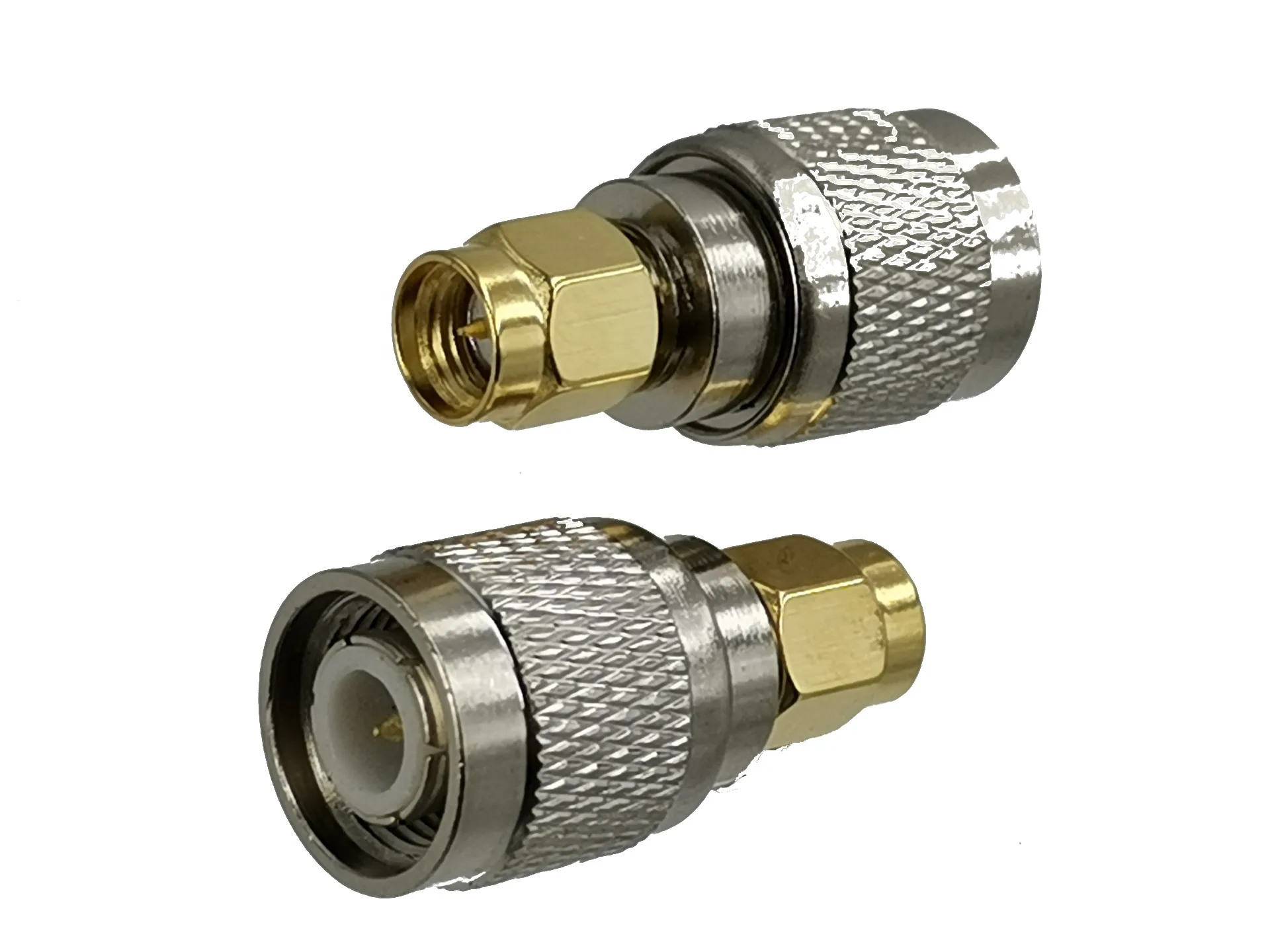 1pcs Adapter Connector TNC Male Plug to SMA Male Plug RF Coaxial Brass Straight New