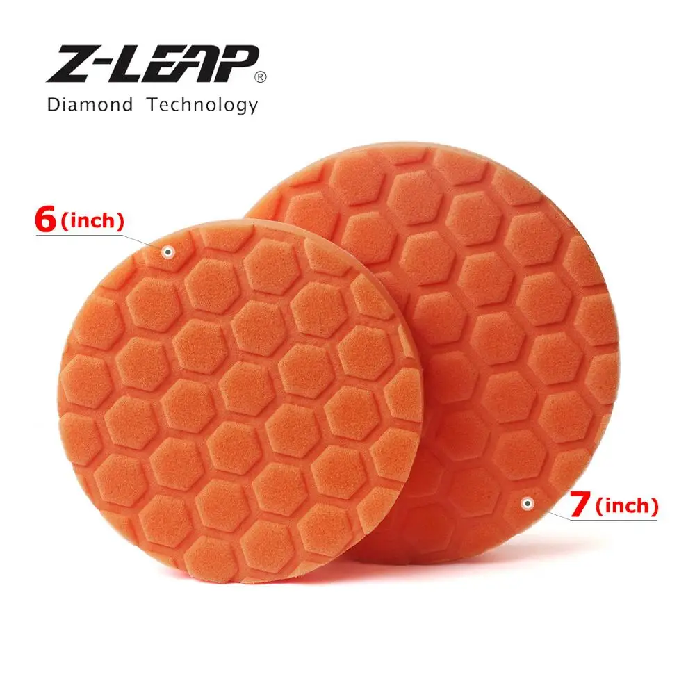Z-LEAP 6/7 дюймов 3 шт. автомобильная пена мягкие шлифовальные круги комплект 150/180 мм стекло полировка воском чистящий диск для Машинка Для Полировки Автомобиля