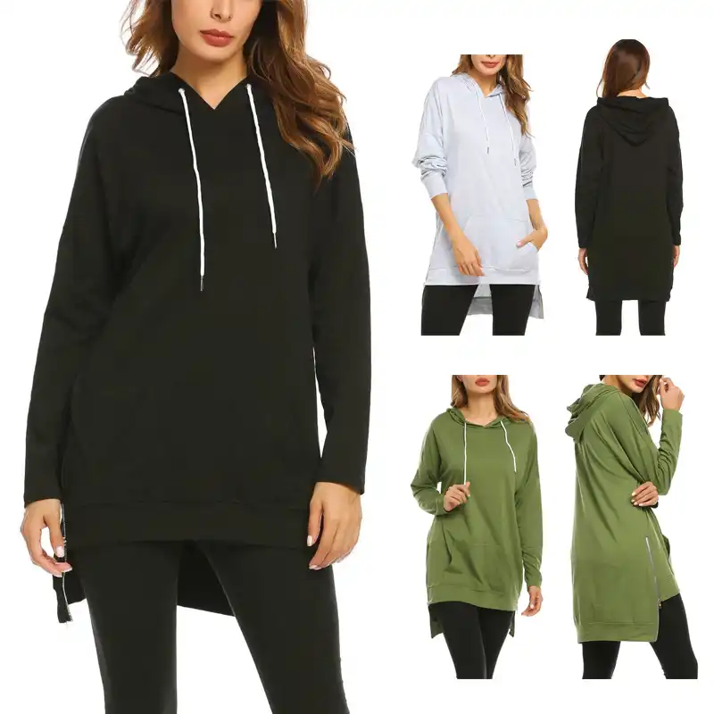 Plus size long hoodies Clearance