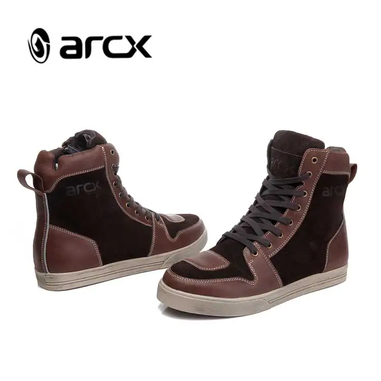 Мужские мотоциклетные ботинки ARCX коричневые водонепроницаемые повседневные