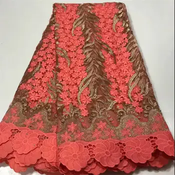 

New African lace embroidery 2020 Nigerian lace French gauze lace bride's high quality fabric for wedding party free shipping