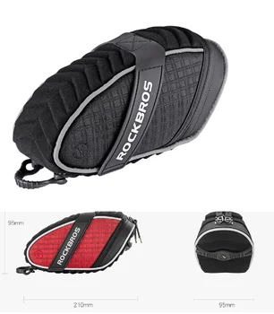 

2020 Bike Bag 3D Shell Rainproof Saddle Bag Reflective Bicycle Bag Shockproof Cycling Rear Seatpost Bag MTB X739