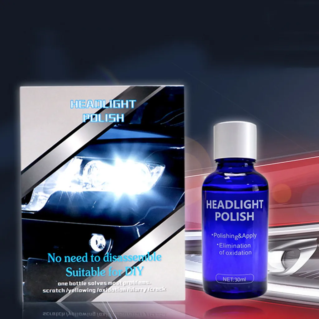 

30ML Car Headlight Repair Coating Solution Repair Kit Oxidation Rearview Coating Headlight Polishing Anti-scratch Liquid #RJ