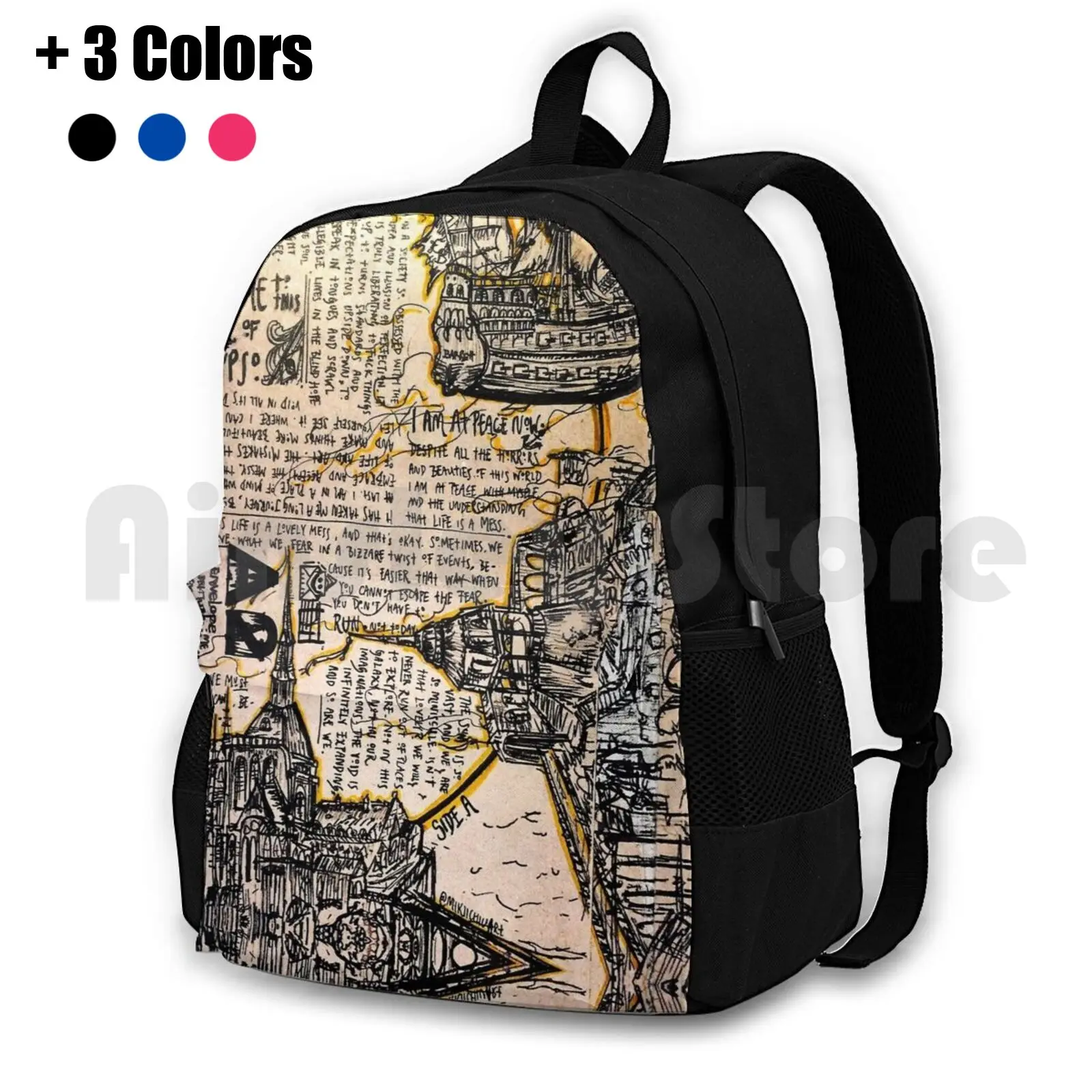 

#41,1-велосипедный походный рюкзак для отдыха на открытом воздухе, Palaye Royale Emerson Barrett Palaye