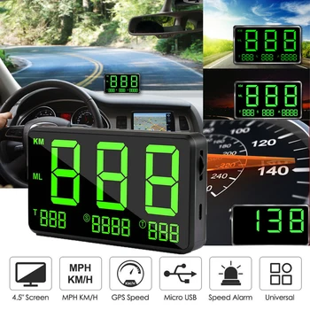 

Digital Car GPS Speedometer C80 HUD MPH / KM/h Overspeed Warning fatigue Driving Alarm Car Motorcycle Head Up Display Universal