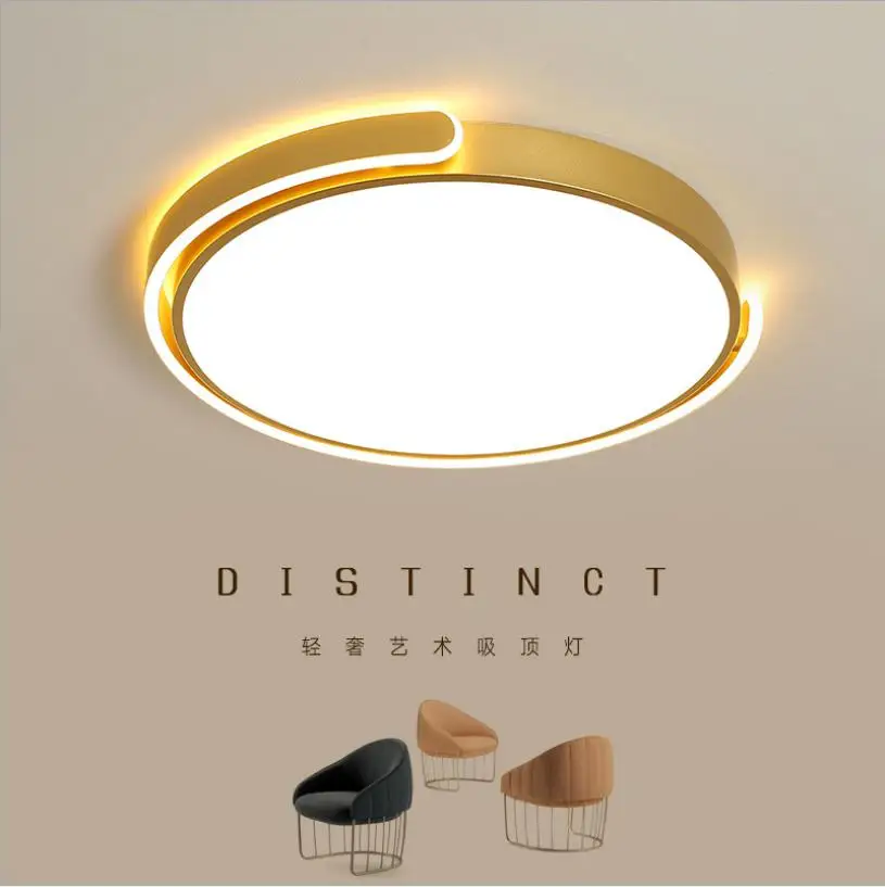 

Modern bedroom ceiling lamp simple romantic and warm wedding room round led ceiling restaurant decor lamp Light fixtures