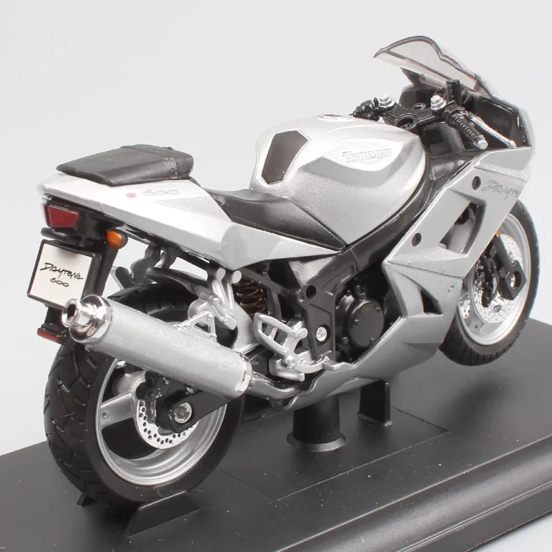 1:18 Масштаб Мини Welly Triumph Daytona 600 мото rcycle Diecasts& Toy Vehicles велосипед мото модель цикл игрушка миниатюрная для коллекции