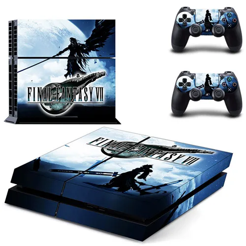 Final Fantasy 7 наклейка для PS4 виниловая наклейка, стикер для консоли sony Playstation 4 и 2 контроллера для Dualshock 4 наклейка для PS4 стикер - Цвет: GYTM2615