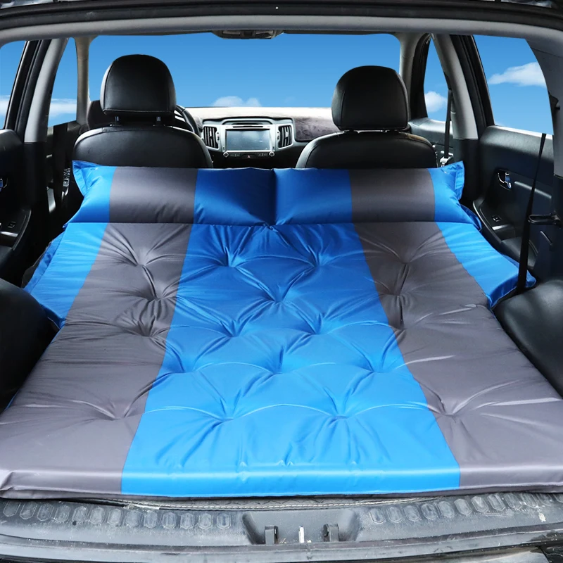 Автомобильная воздушная подушка для путешествий, надувная кровать, сшитая вручную машина для BMW E60 530i E63 E64 635D - Название цвета: Синий