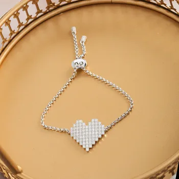 

TIF APN 925 sterling silver bracelet, retractable, personalized new love art tide simple pop, original charm ladies jewelry