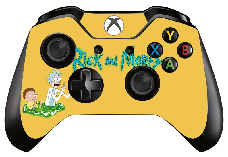 Рик и Морти кожа Наклейка Обложка Наклейка для microsoft Xbox one игровой контроллер геймпад скины наклейки s для Xbox один контроллер - Цвет: QXTM0199