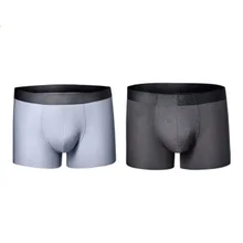 Новая серия сенсоров, удобное антибактериальное Мужское нижнее белье с плоским углом, шорты с четырьмя углами, мягкие, эластичные, без следа