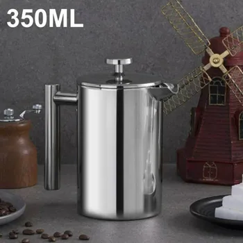 

Plunger Press Coffee Maker Pitcher Stainless Steel Portable Heatable Outdoor